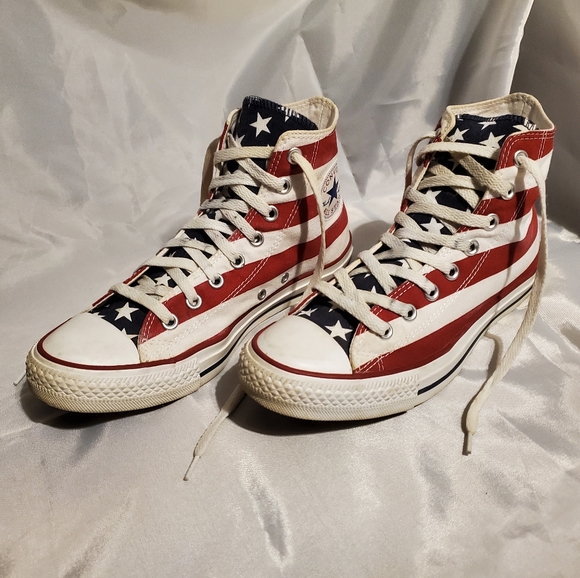 Converse Other - All Star Converse Vintage American Flag sz 8.5